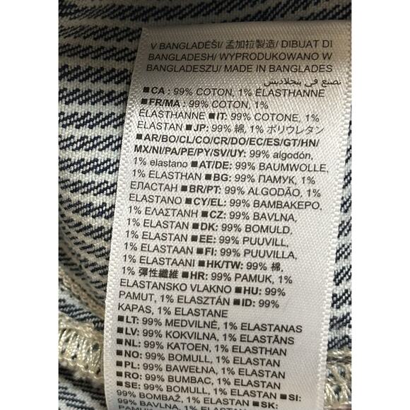 GAP High Rise Stride Ankle Jeans in Indigo Stripe Size 31/12R Wide Leg NWT - Picture 10 of 10